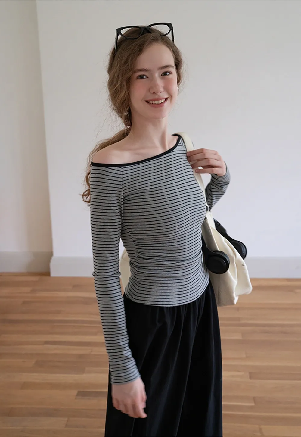 WomensElastic Waist Wide Leg Pants