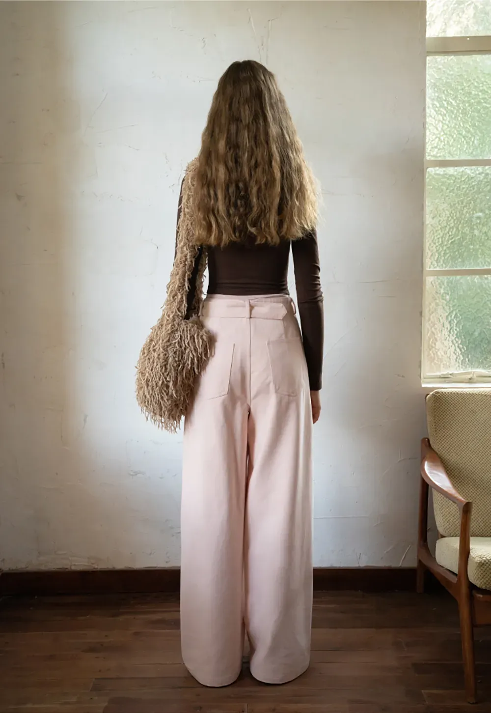 Belted Wide-Leg Trousers