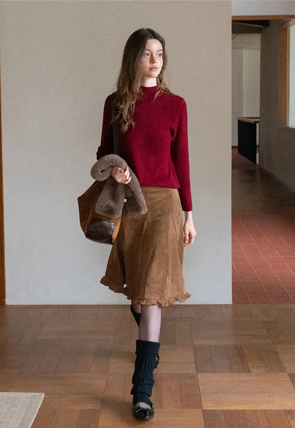 Women Soft Knit Turtleneck Sweater
