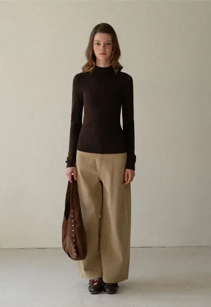 Women Basic Long Sleeve Turtleneck Sweater