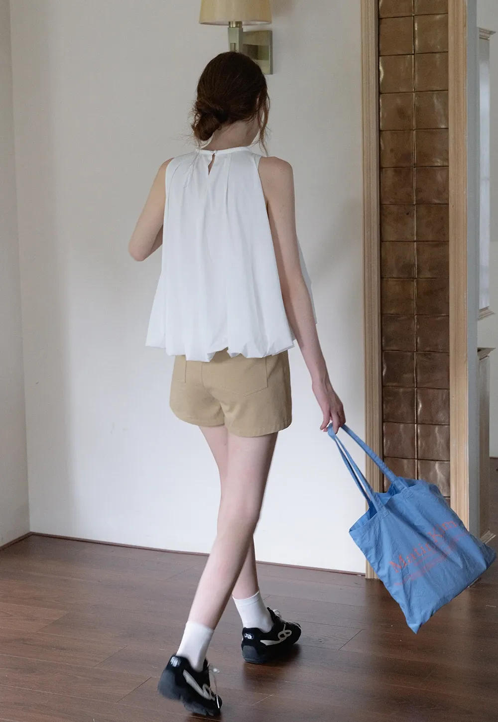 Women’s Belted High-Waist Cotton Shorts