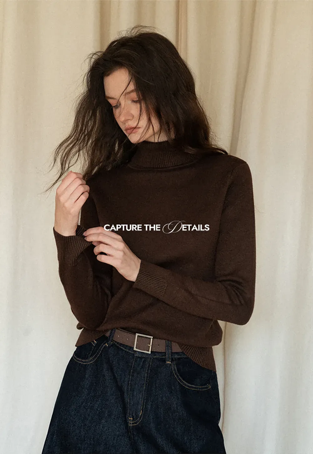 Soft Ribbed Turtleneck Sweater