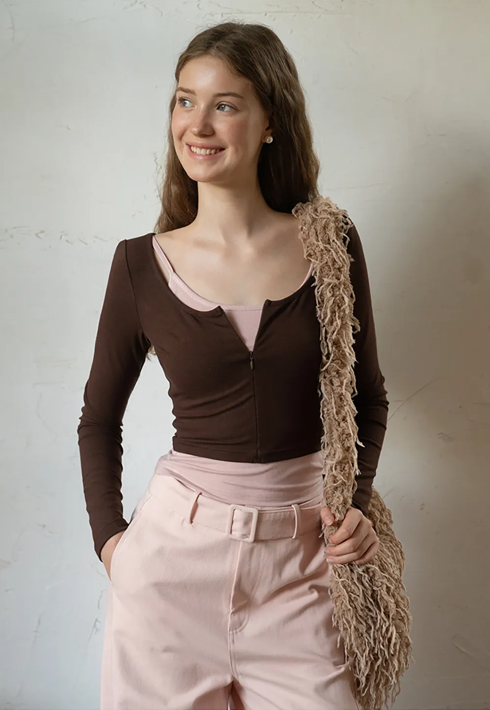 Belted Wide-Leg Trousers