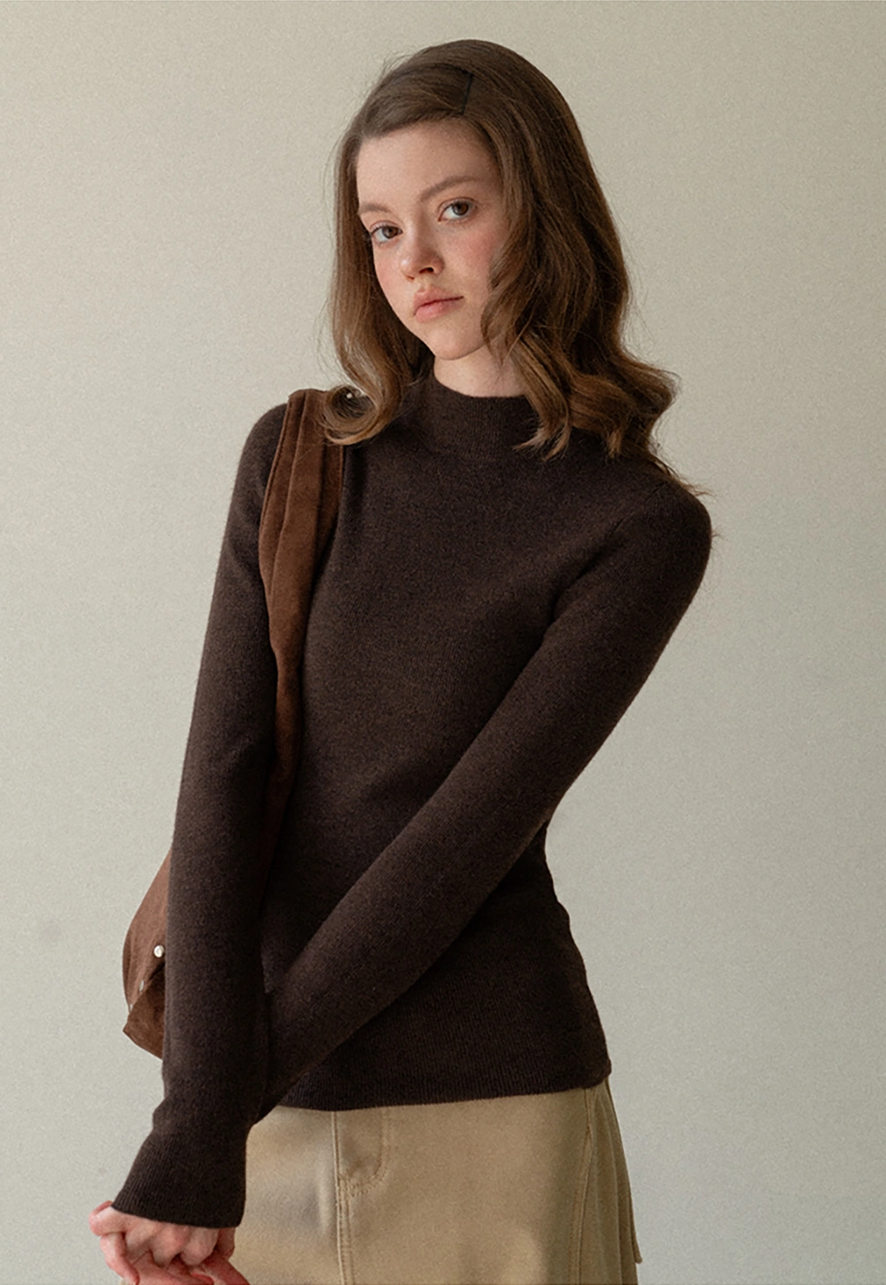 Women Basic Long Sleeve Turtleneck Sweater