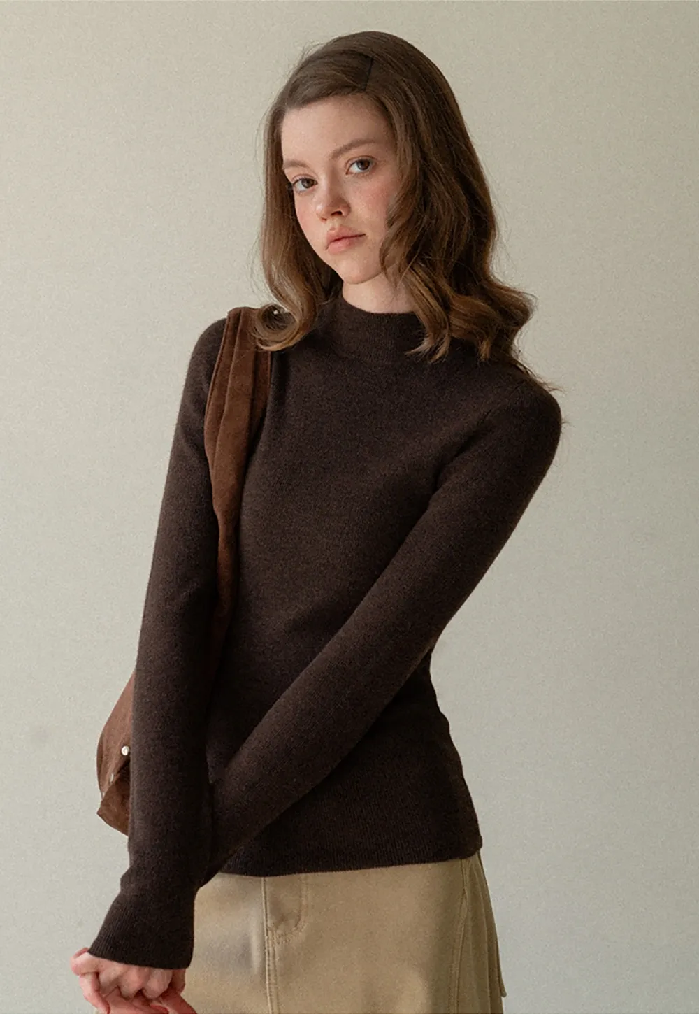 Women Basic Long Sleeve Turtleneck Sweater