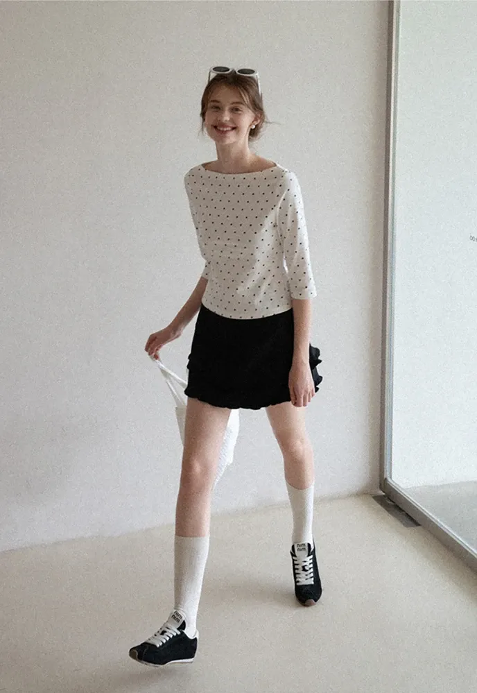 Tiered Ruffle Mini Skirt