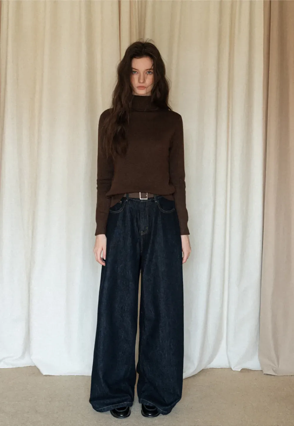 Soft Ribbed Turtleneck Sweater