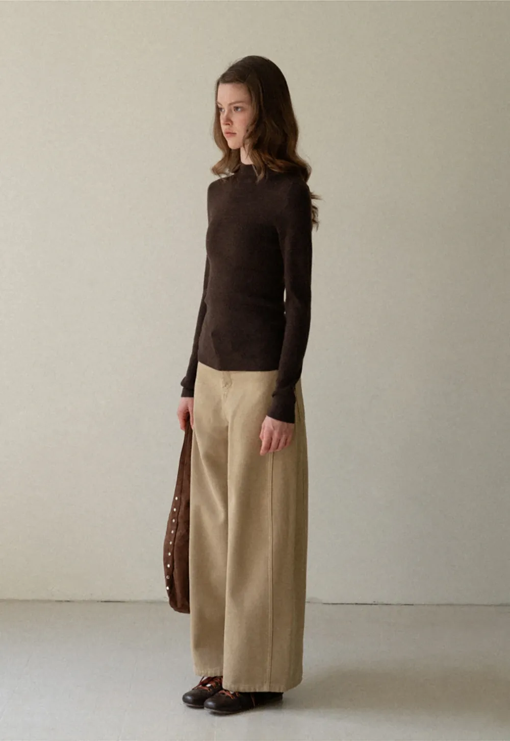 Women Basic Long Sleeve Turtleneck Sweater