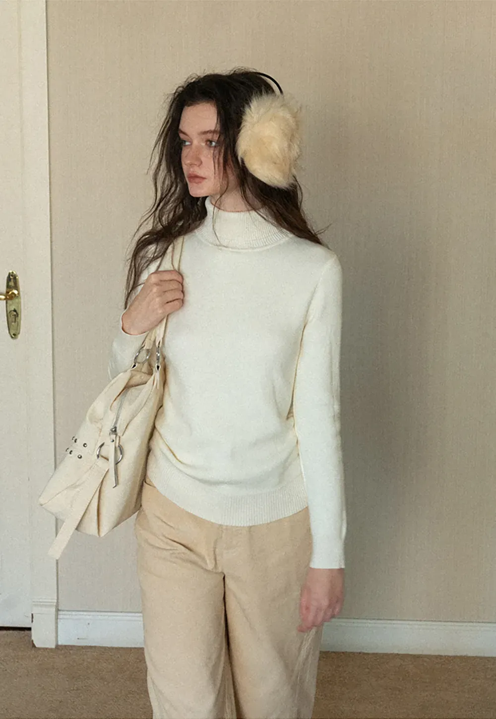 Soft Ribbed Turtleneck Sweater