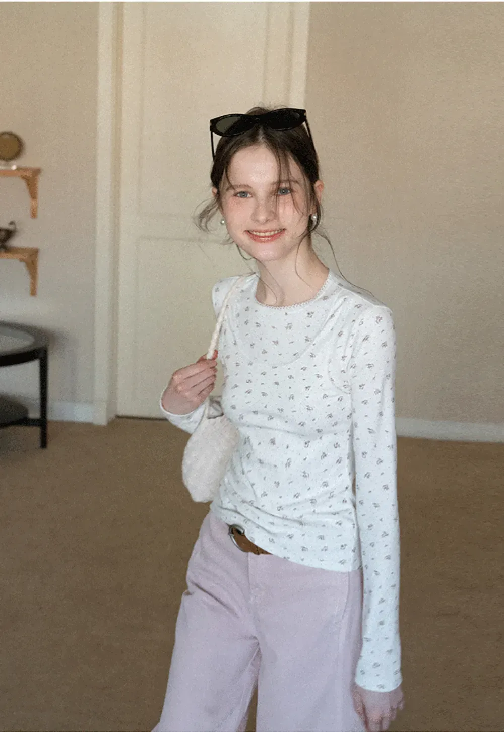 Floral Print Long Sleeve T-Shirt