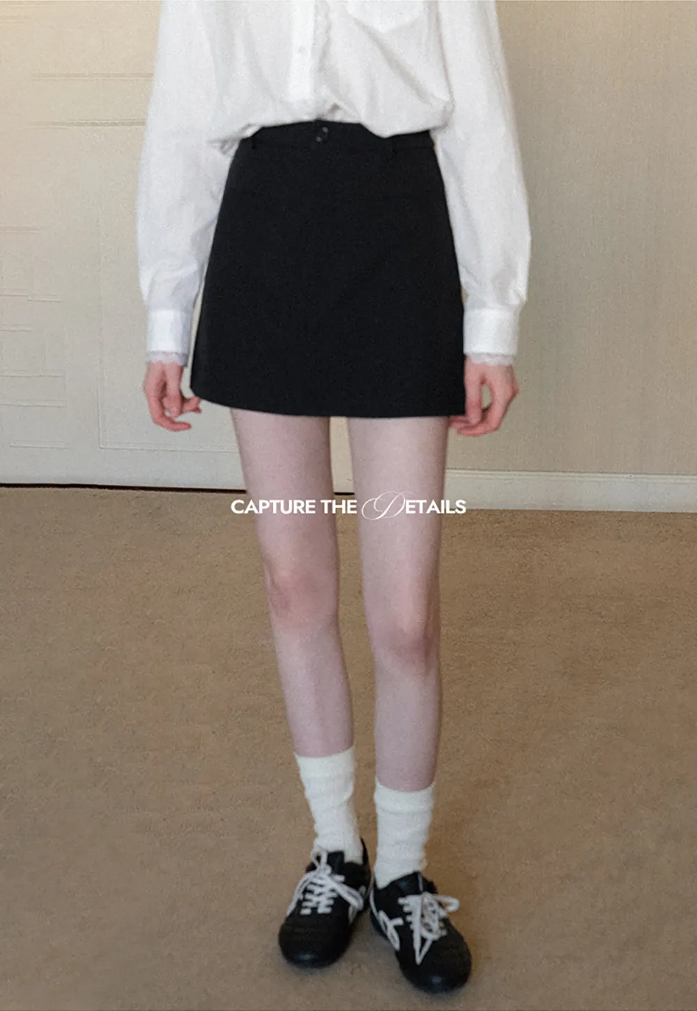 Elegant Mini Skirt with High Waist Design