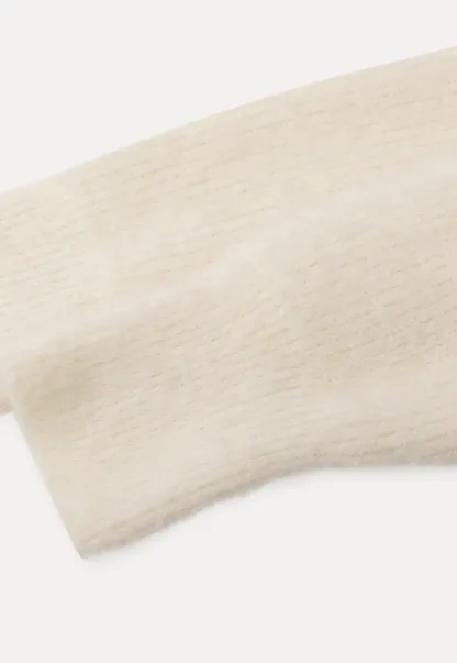 Elegant Knit Sweater with Polo Collar Design