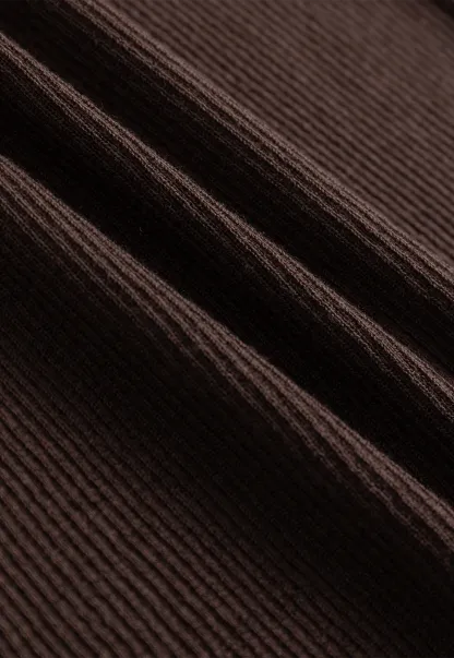 Layered Halter Neck Long Sleeve Knit Top