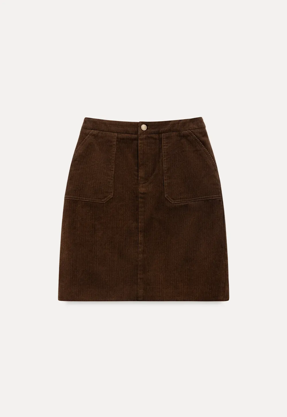 Corduroy Mini Skirt A-Line Design Women's Fashionable Bottoms