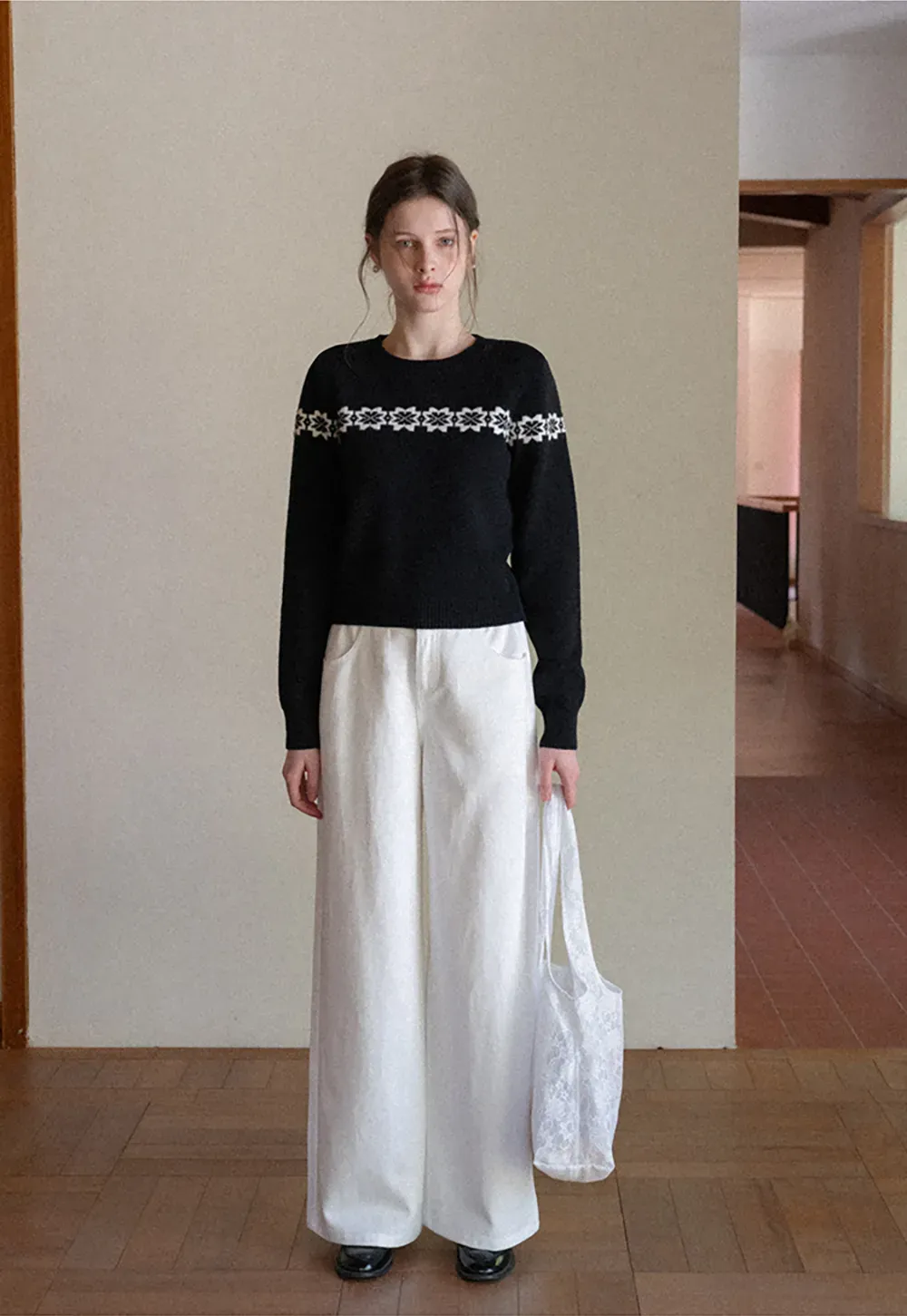 Wide Leg Casual Pants with Front Pockets