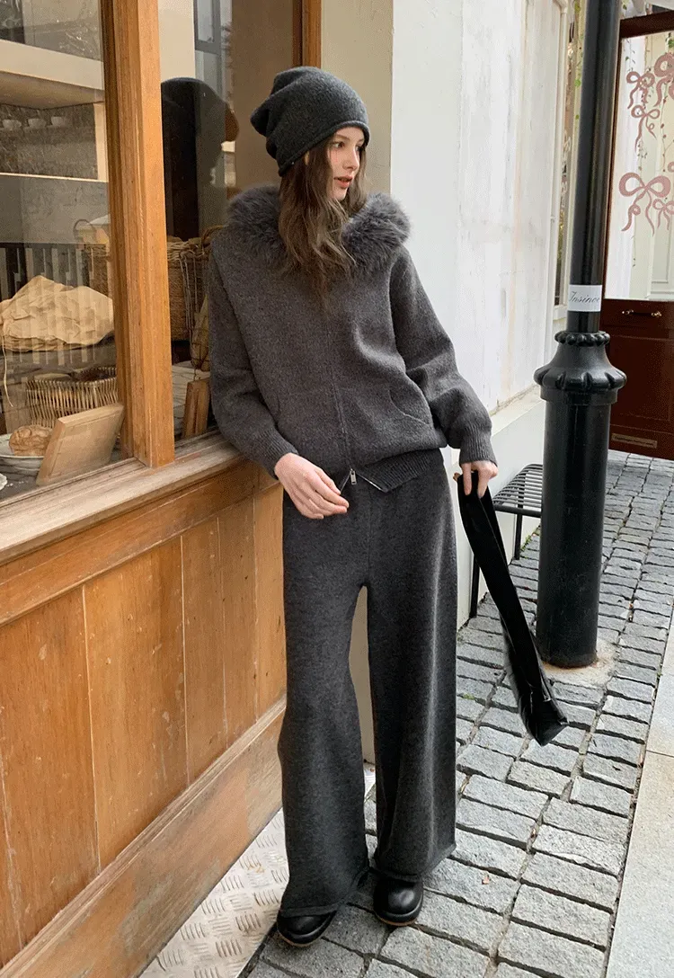 Knit Wide Leg Pants for Comfort and Style