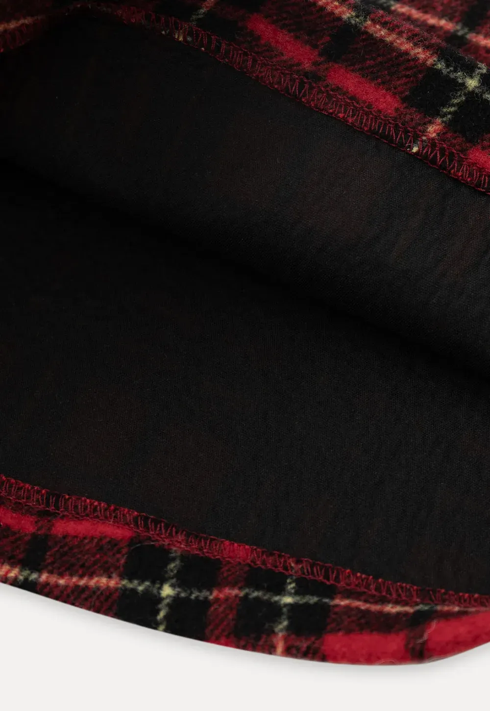 High waist plaid shorts with front pocket design