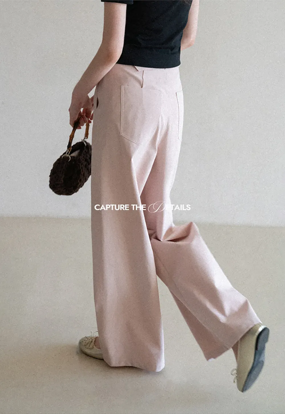 Wide Leg Casual Pants with Belted Waist