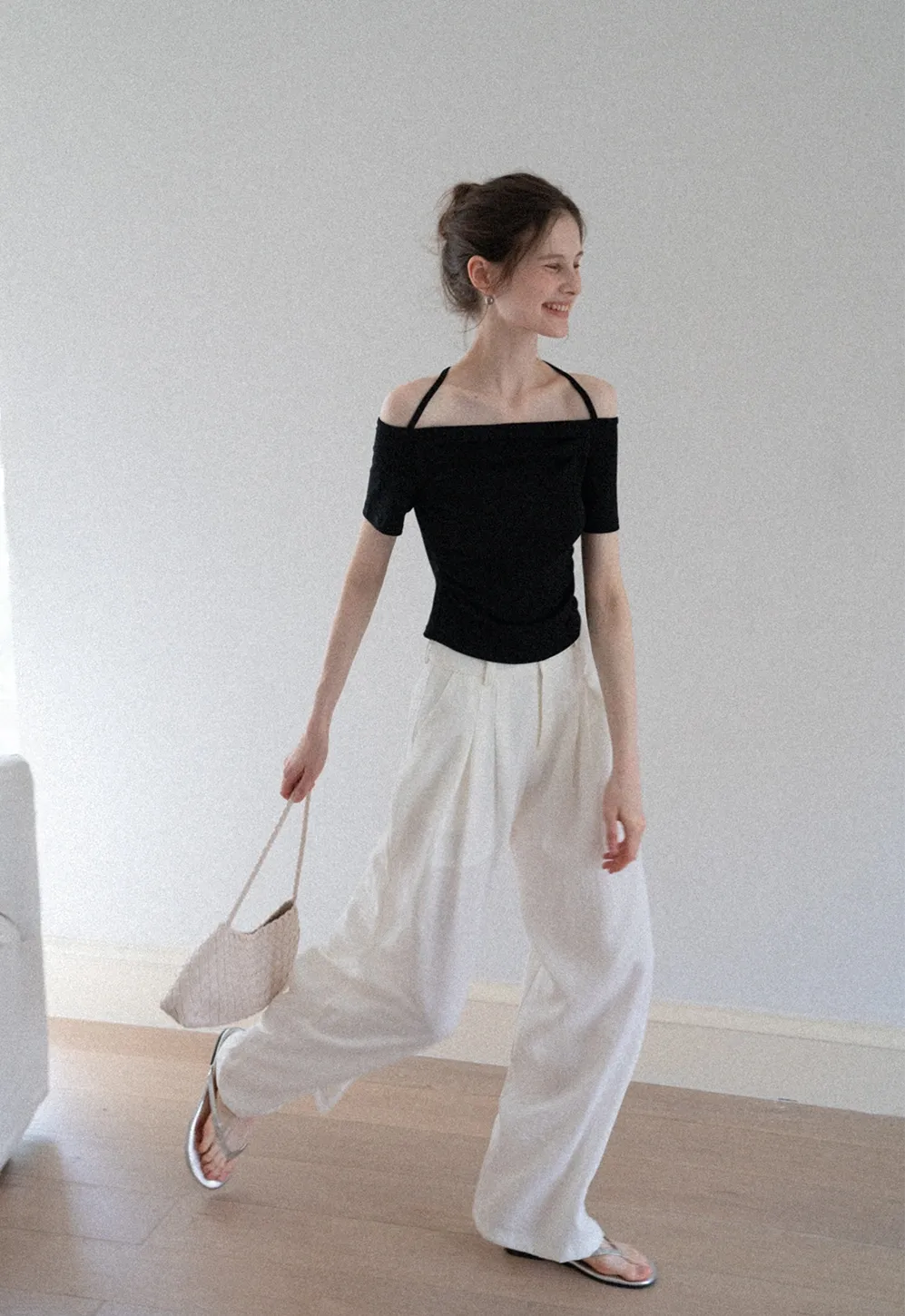 Strappy Off-Shoulder Tee