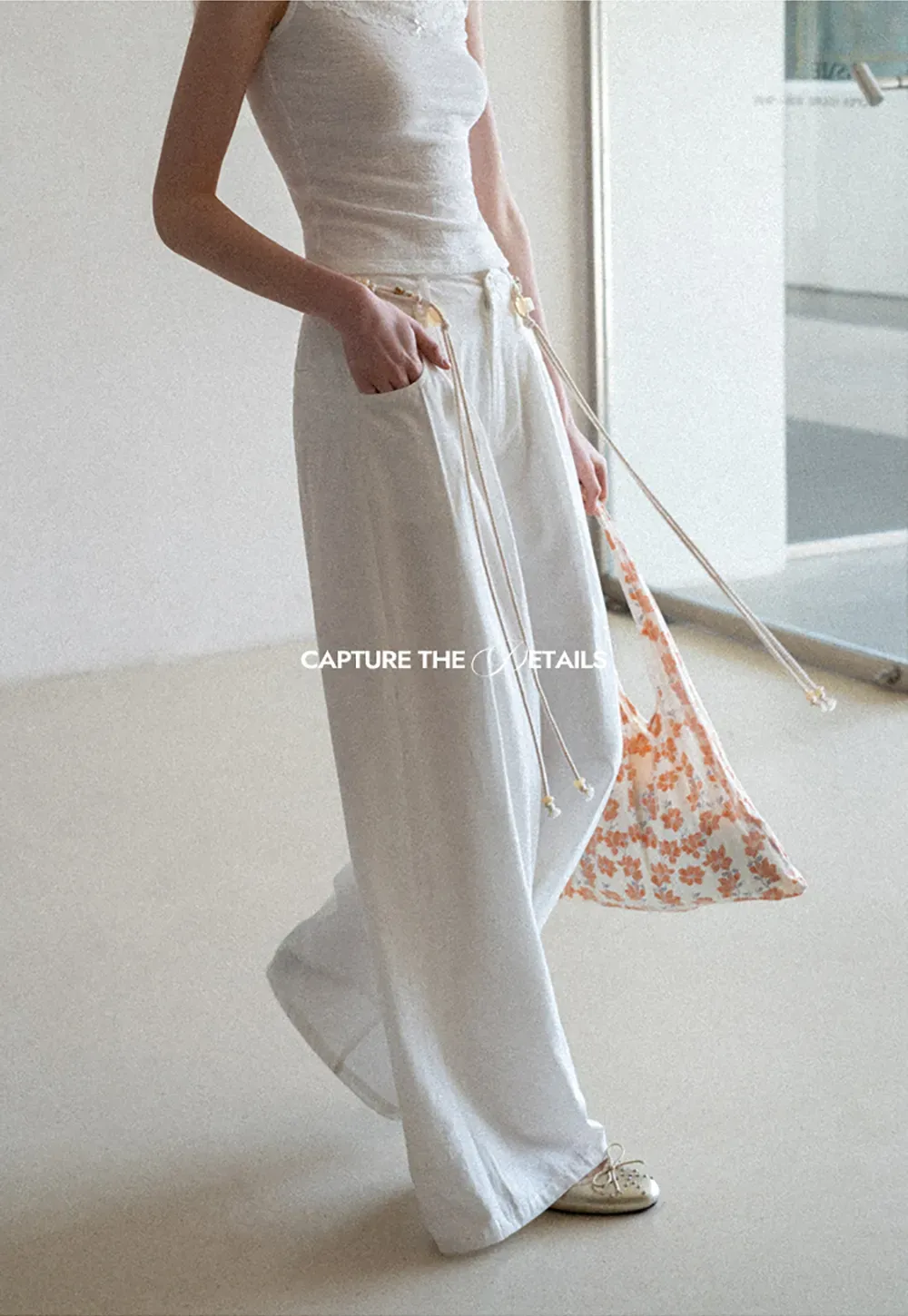 Casual Pants with Wide Legs and Pleats