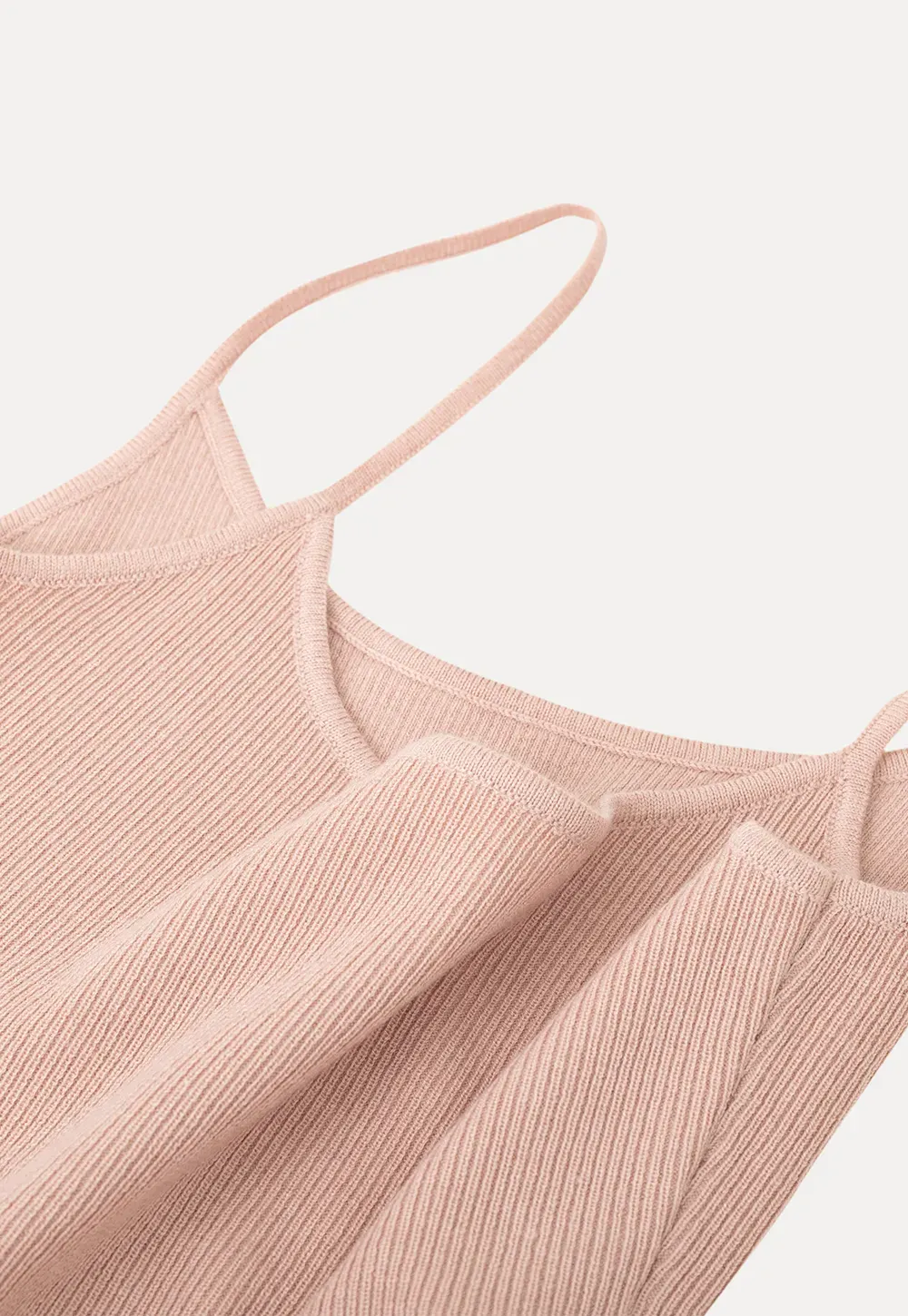 Woolen knit sweater and tank top