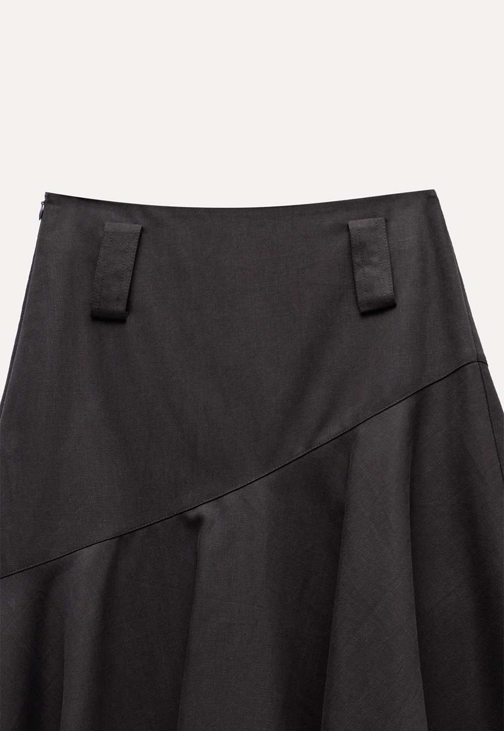 Women's Asymmetrical A-Line Midi Skirt