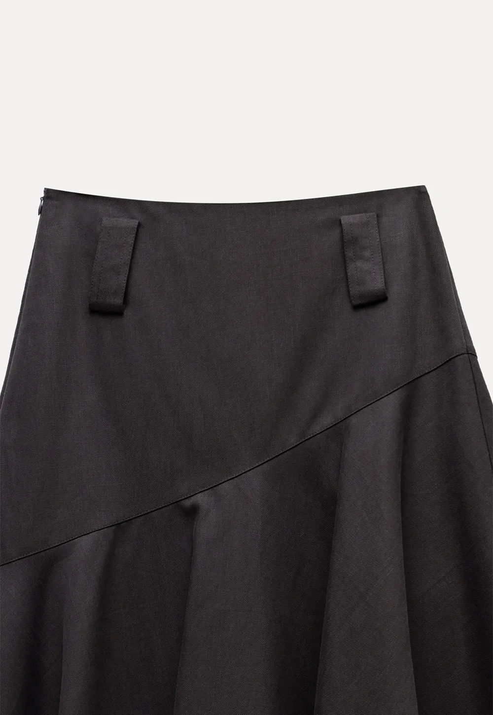 Women's Asymmetrical A-Line Midi Skirt