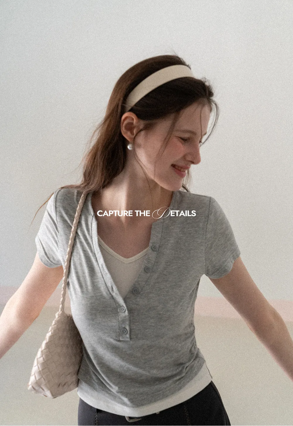 Short Sleeve T Shirt with Round Neck