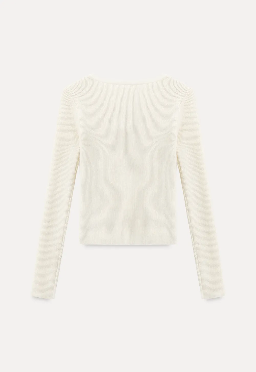 Elegant Henley Knit Top with Button Detail