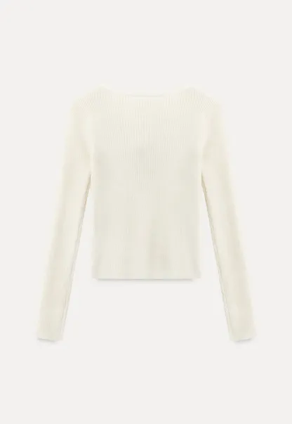 Elegant Henley Knit Top with Button Detail