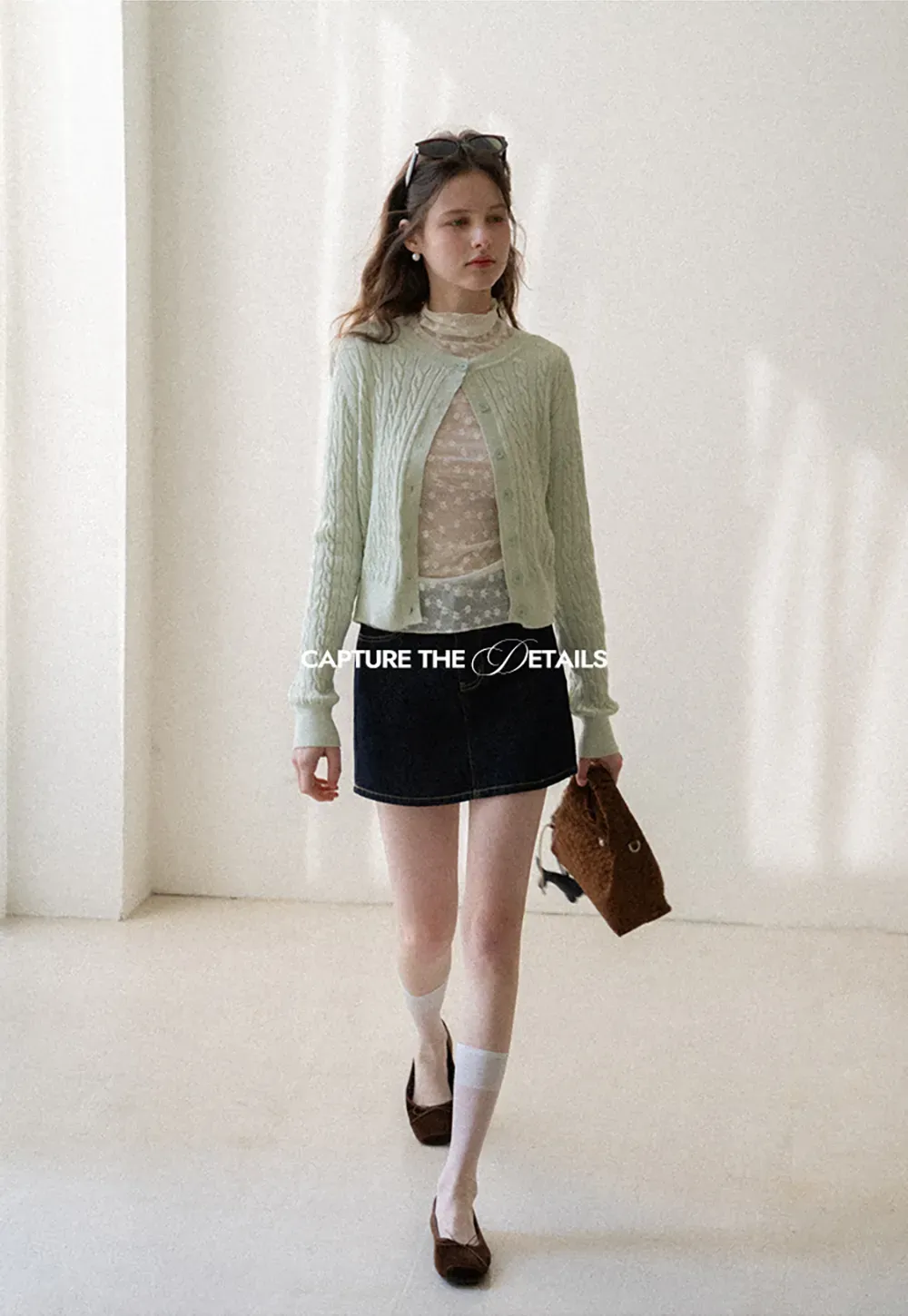 Cable Knit Long Sleeve Sweater Top