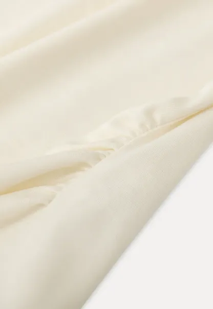 Asymmetrical long sleeve off shoulder top