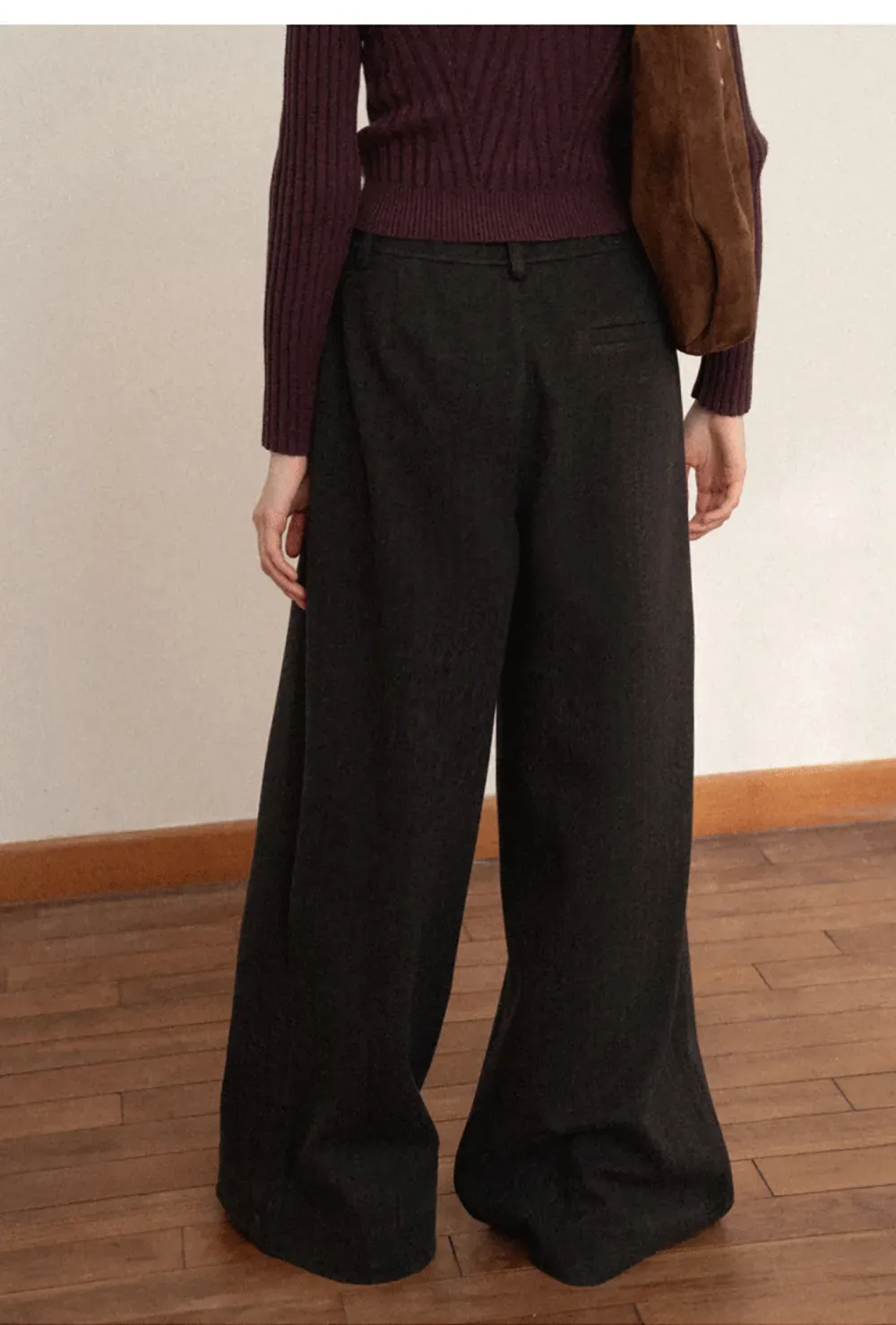 Elegant Wide Leg Trousers High Waist Design for Women