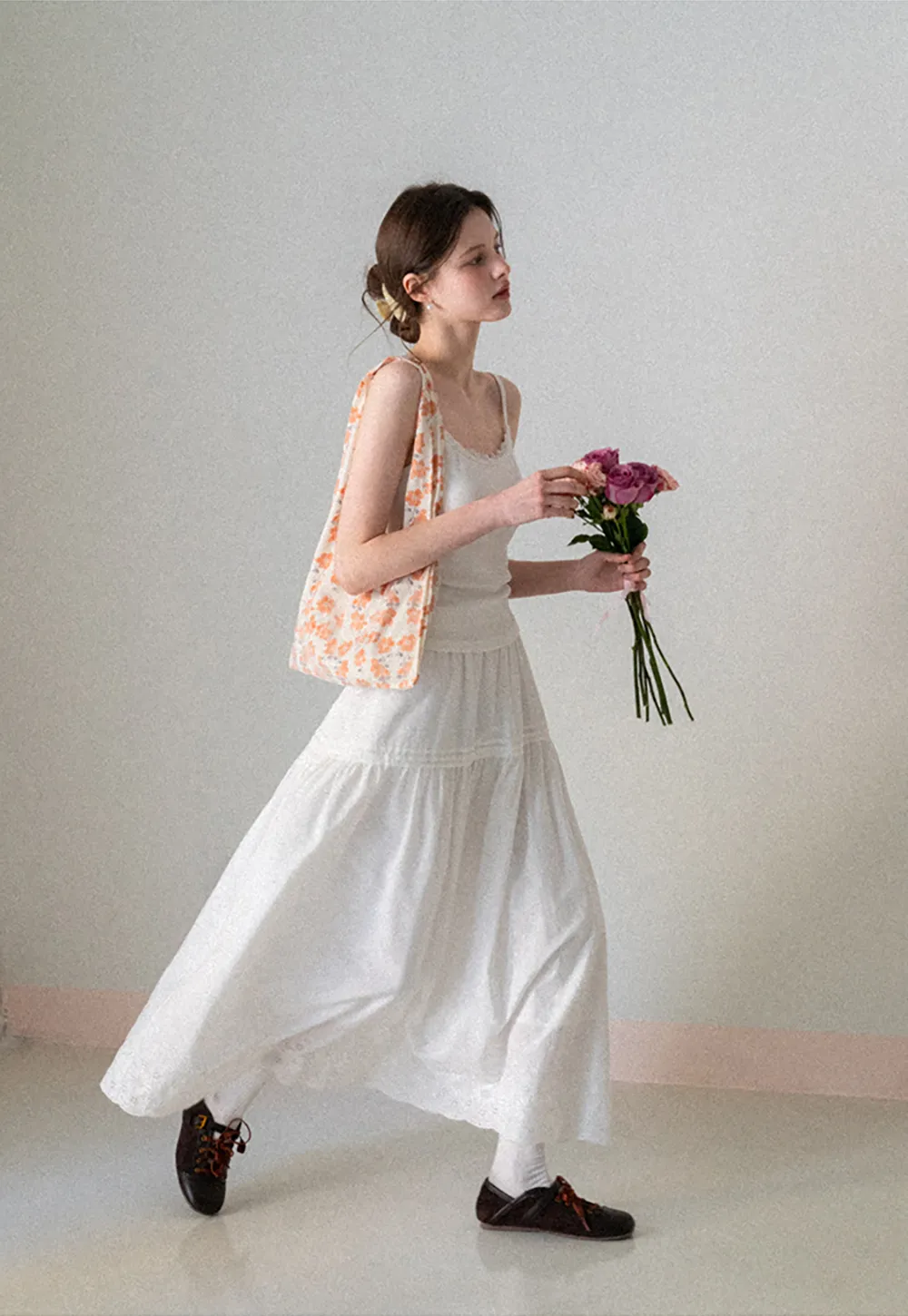 Lace Trimmed Sleeveless Camisole Top