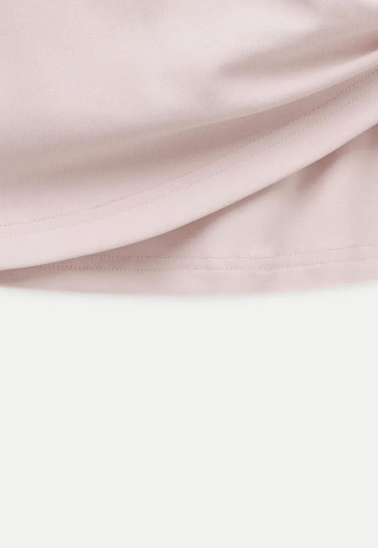 Ruched Trim Wrap Style T-Shirt