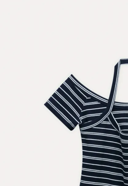 Women's Halter Neck Faux Two-Piece Top