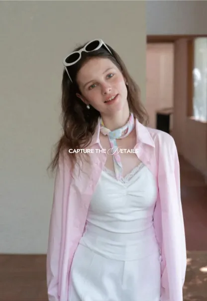 Classic button down shirt with rolled sleeves