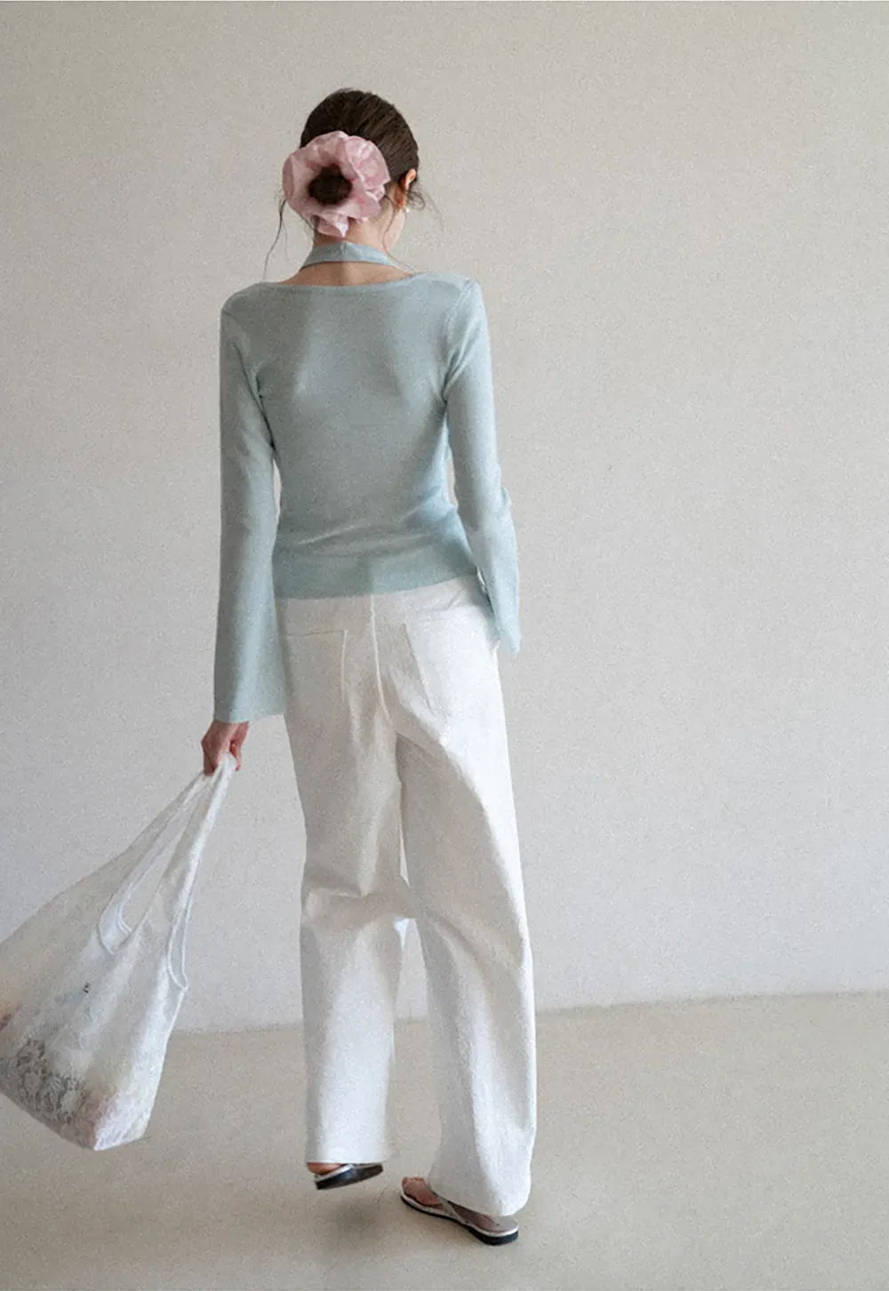 Wide Leg Casual Pants with Front Pockets