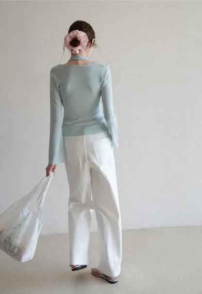 Wide Leg Casual Pants with Front Pockets