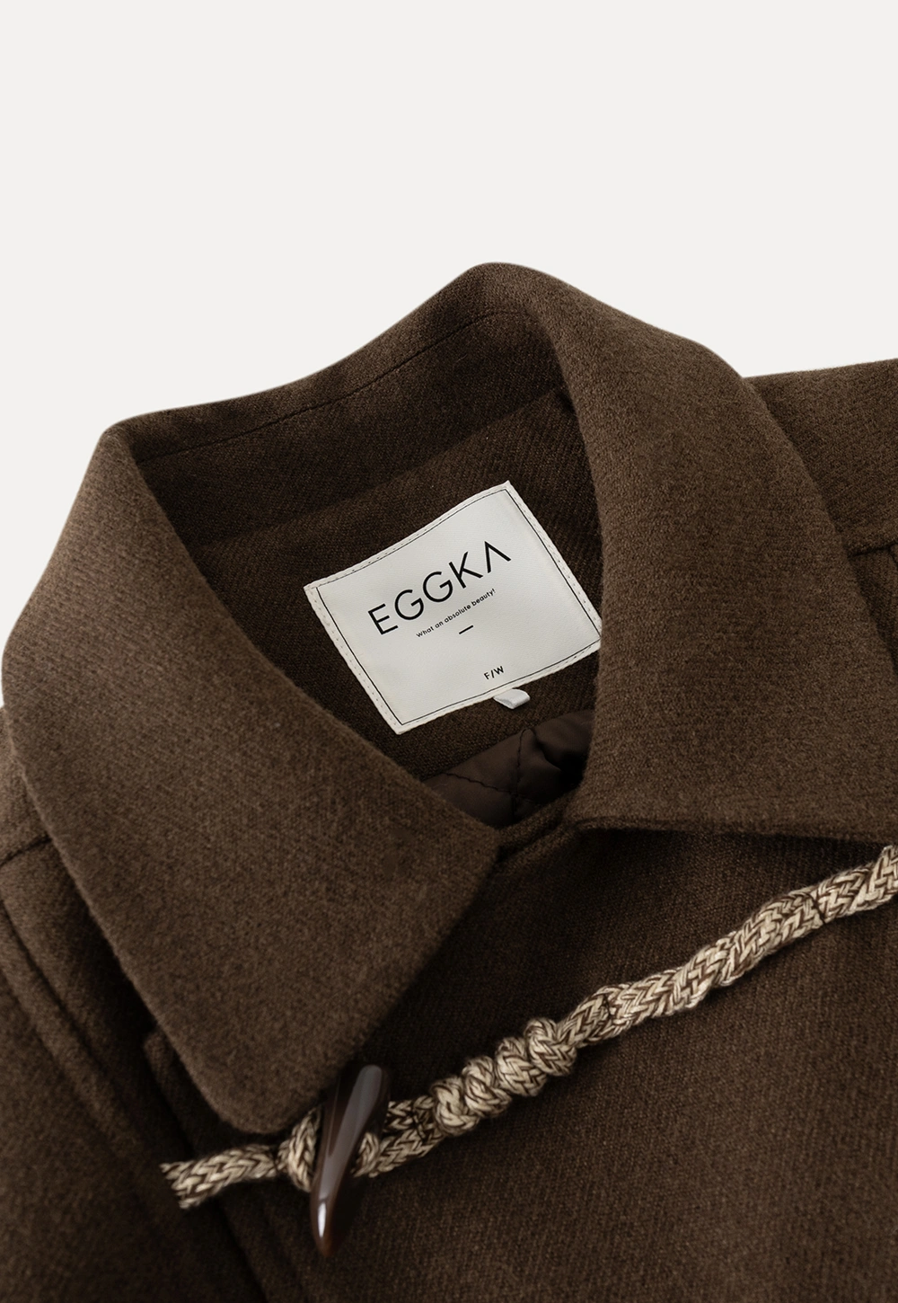 Women Wool-Blend Coat with Toggle Closure