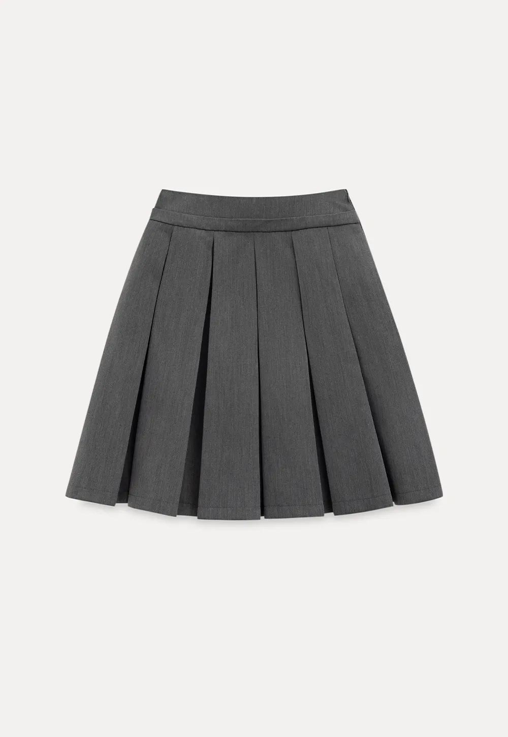 Pleated skirt with front bow detail