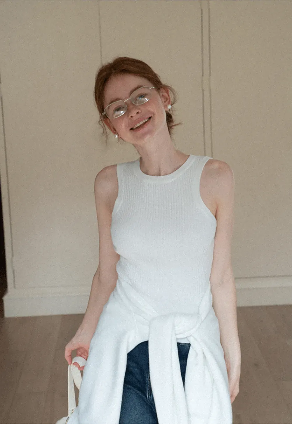 Ribbed Knit Tank Top for Women