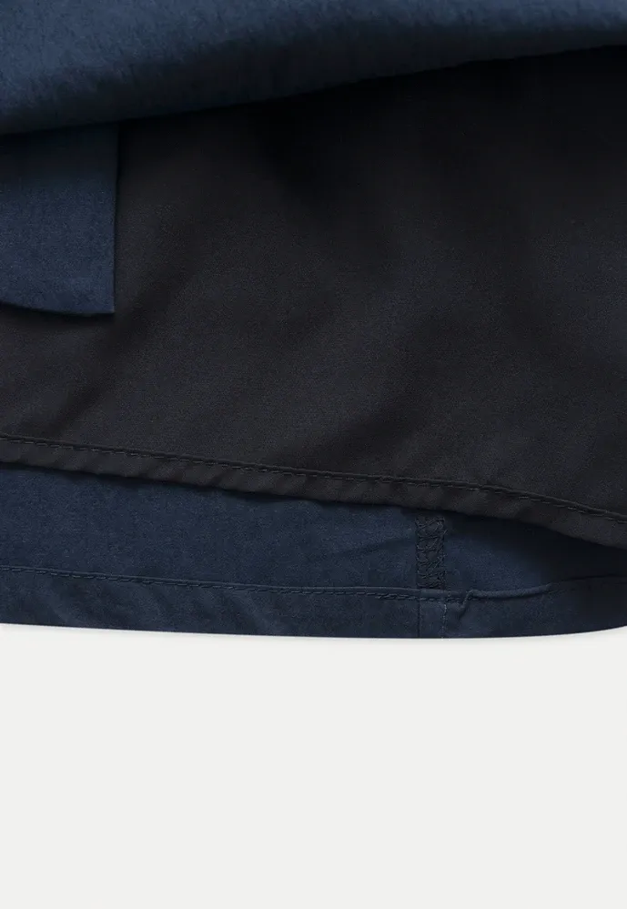 Women’s Drawstring Waist Cotton Mini Skirt