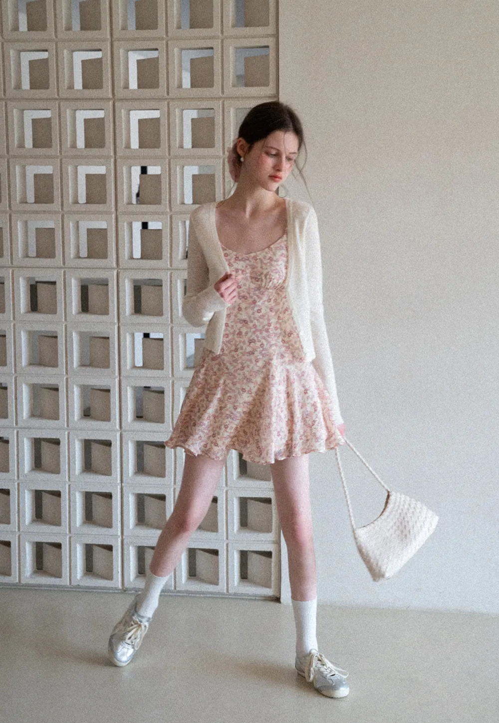 Lightweight Ribbed Knit Cardigan with Open Front