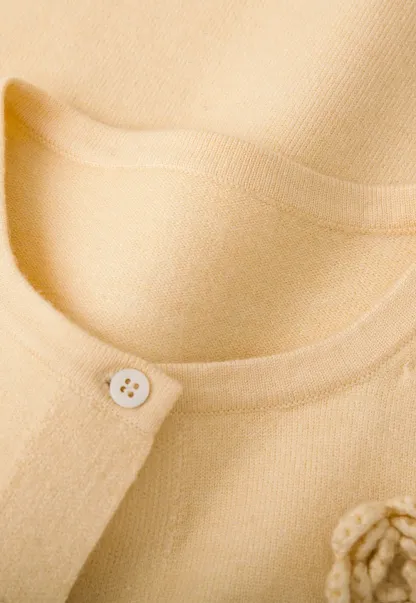 Elegant Knit Cardigan with Button Detail and Tank Top Set