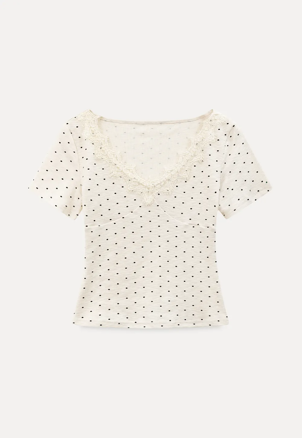 Polka Dot Short Sleeve T Shirt