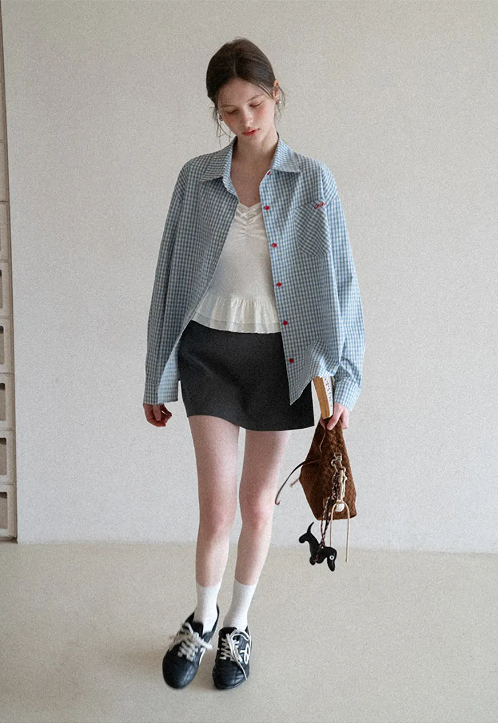 floral peplum tank top with ruffle hem