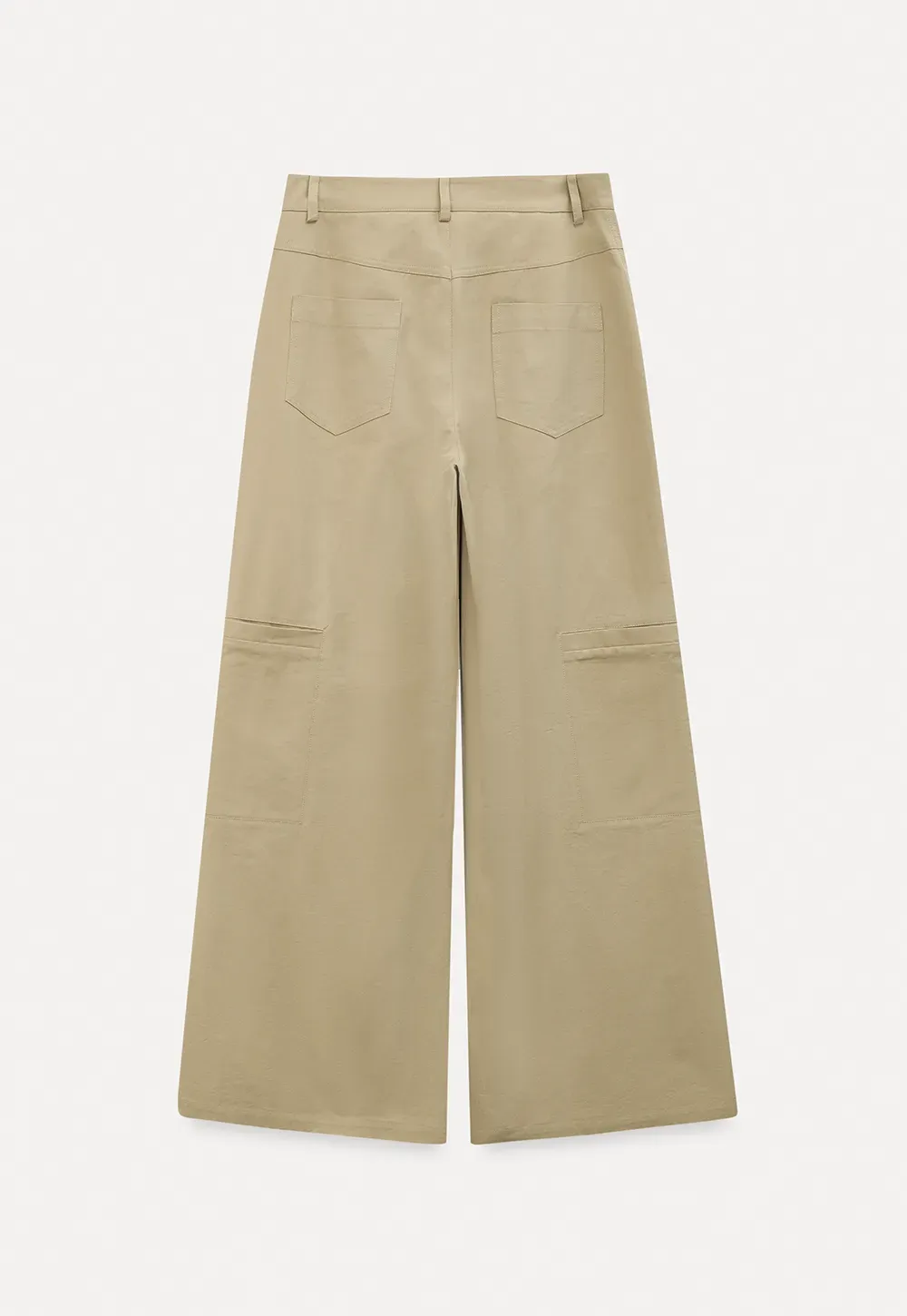 Wide Leg Casual Pants with Front Pockets