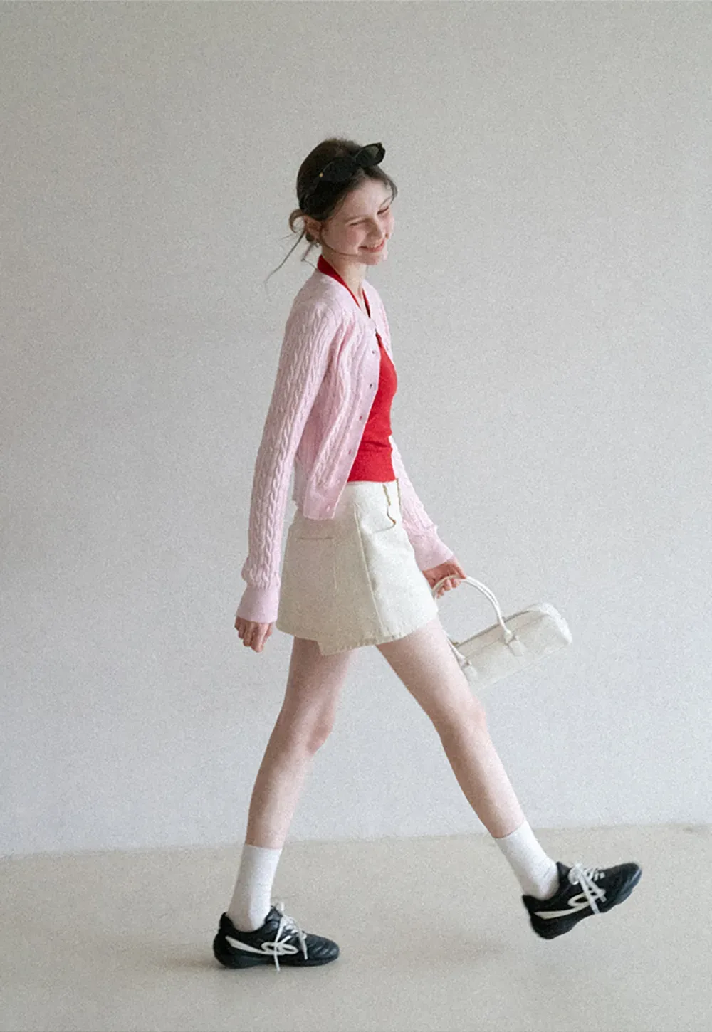 V neck halter tank top with fitted silhouette