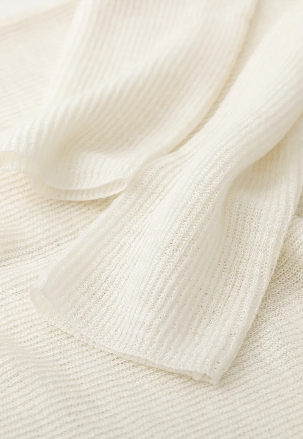 V Neck Long Sleeve Knit Cardigan with Front Tie